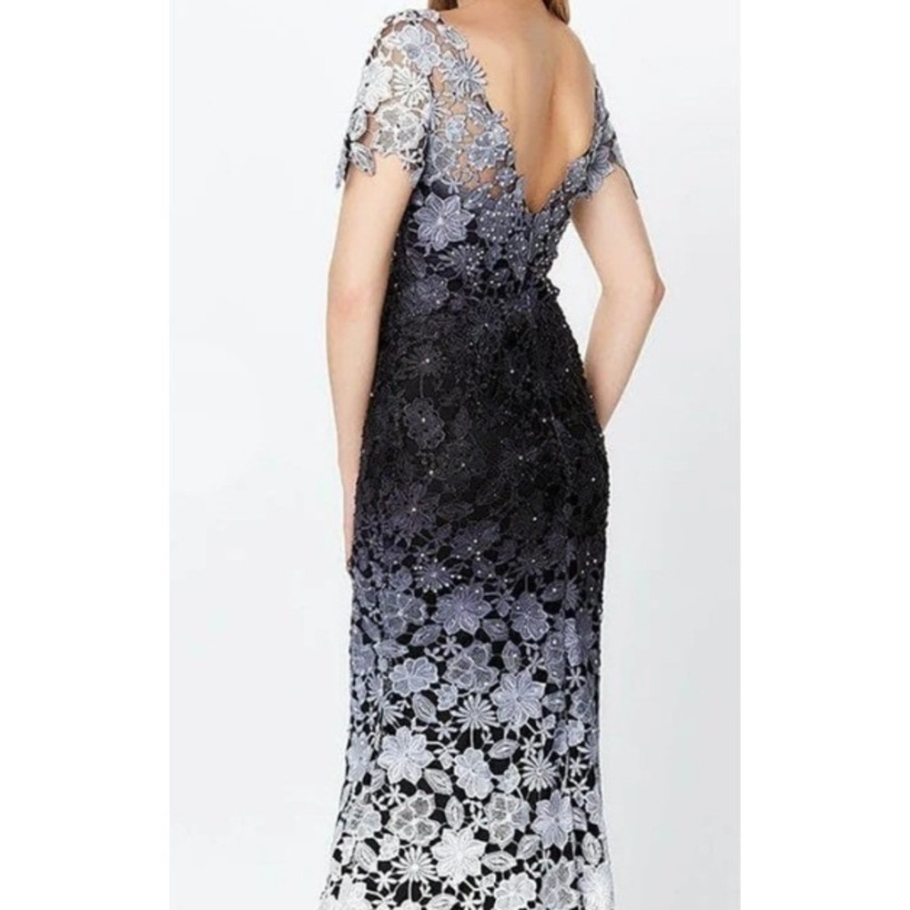 Montage by Mon Cheri Lace Ombre Gown Formal Evening Dress Mother of the Bride - Picture 3 of 15